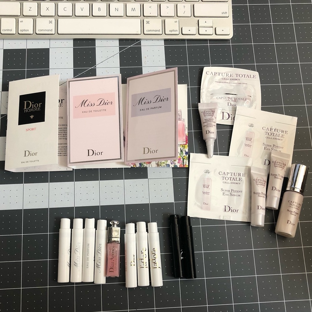 Christian Dior unused perfum and skincare